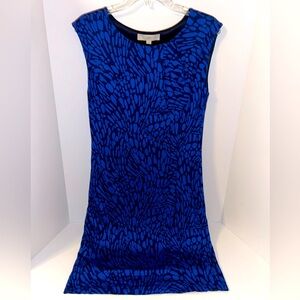 LOFT womens cobalt blue, navy sleeveless knee length lined‎ dress size SMALL